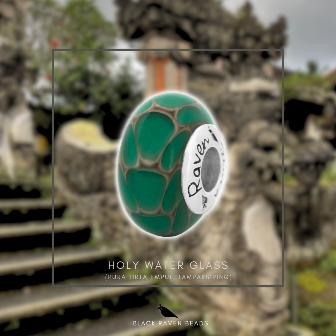 Black Raven Beads Melukat Holy Water Glass Bead – Limited Availability green glass Bead by The Alternative Bead. Your official Black Raven Beads Retailer from Germany