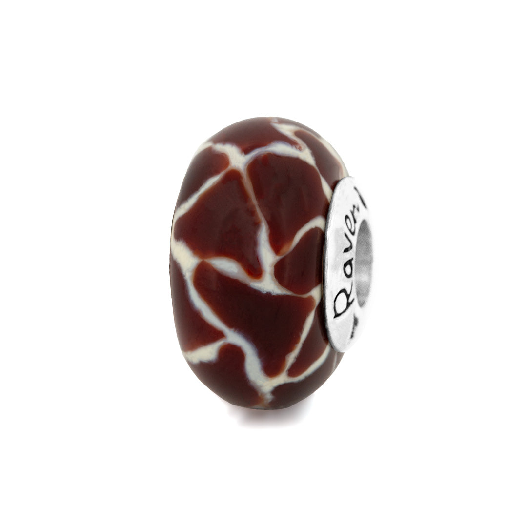 Black Raven Beads Giraffe Glass brown and beige glass Bead by The Alternative Bead. Your official Black Raven Beads Retailer from Germany