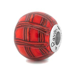 Black Raven Beads Tartan Red Big LA red glass Bead by The Alternative Bead. Your official Black Raven Beads Retailer from Germany