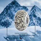 Black Raven Beads Snow Leopard Glass white; gray glass Bead by The Alternative Bead. Your official Black Raven Beads Retailer from Germany