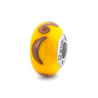 Black Raven Beads Maya Quiet Moon Glass yellow; orange glass Bead by The Alternative Bead. Your official Black Raven Beads Retailer from Germany