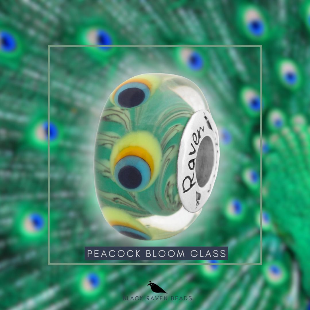 Peacock Bloom Glass