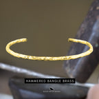 Bangle Hammered Brass