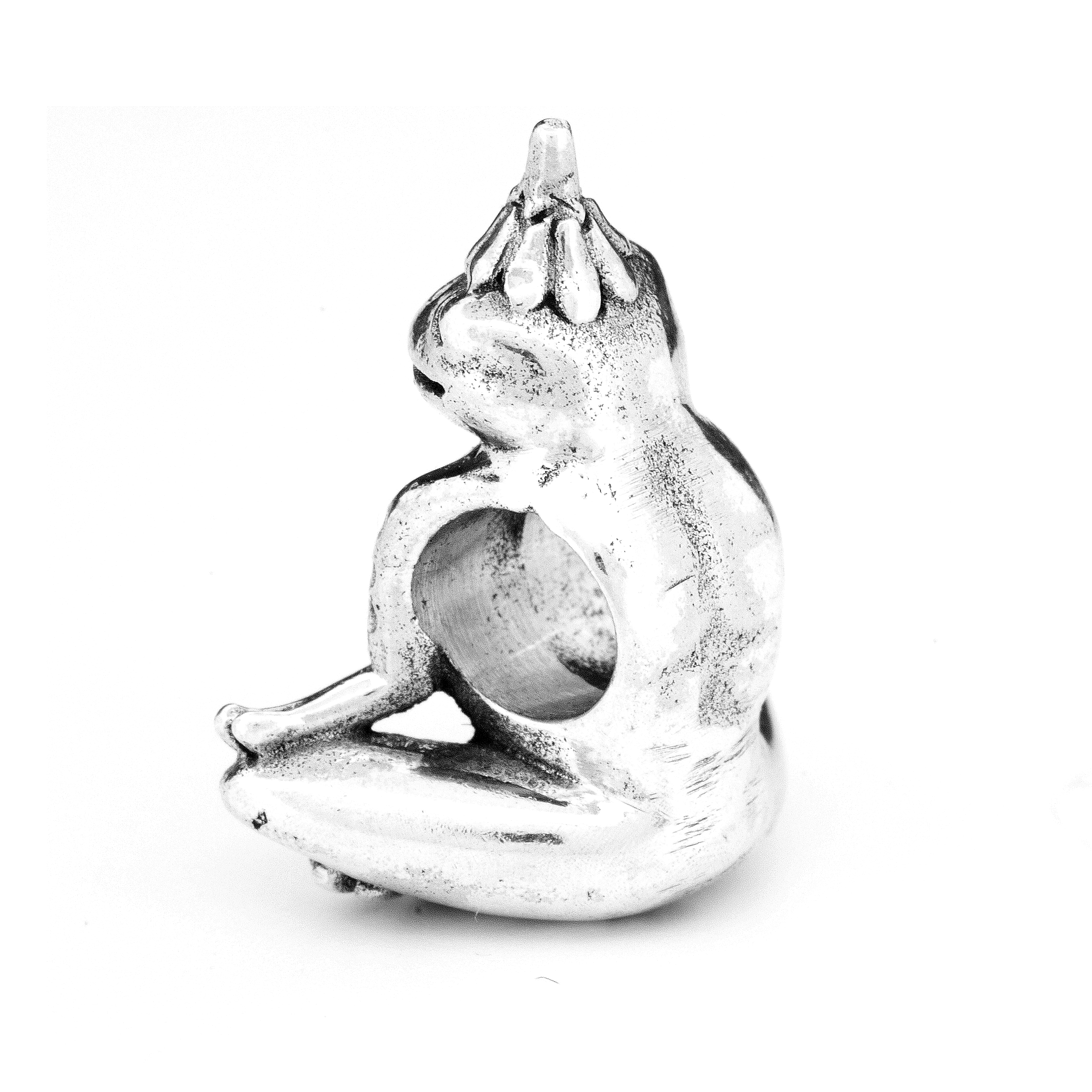 Black Raven Beads Meditation Frog silver sterling-silver Charm by The Alternative Bead. Your official Black Raven Beads Retailer from Germany