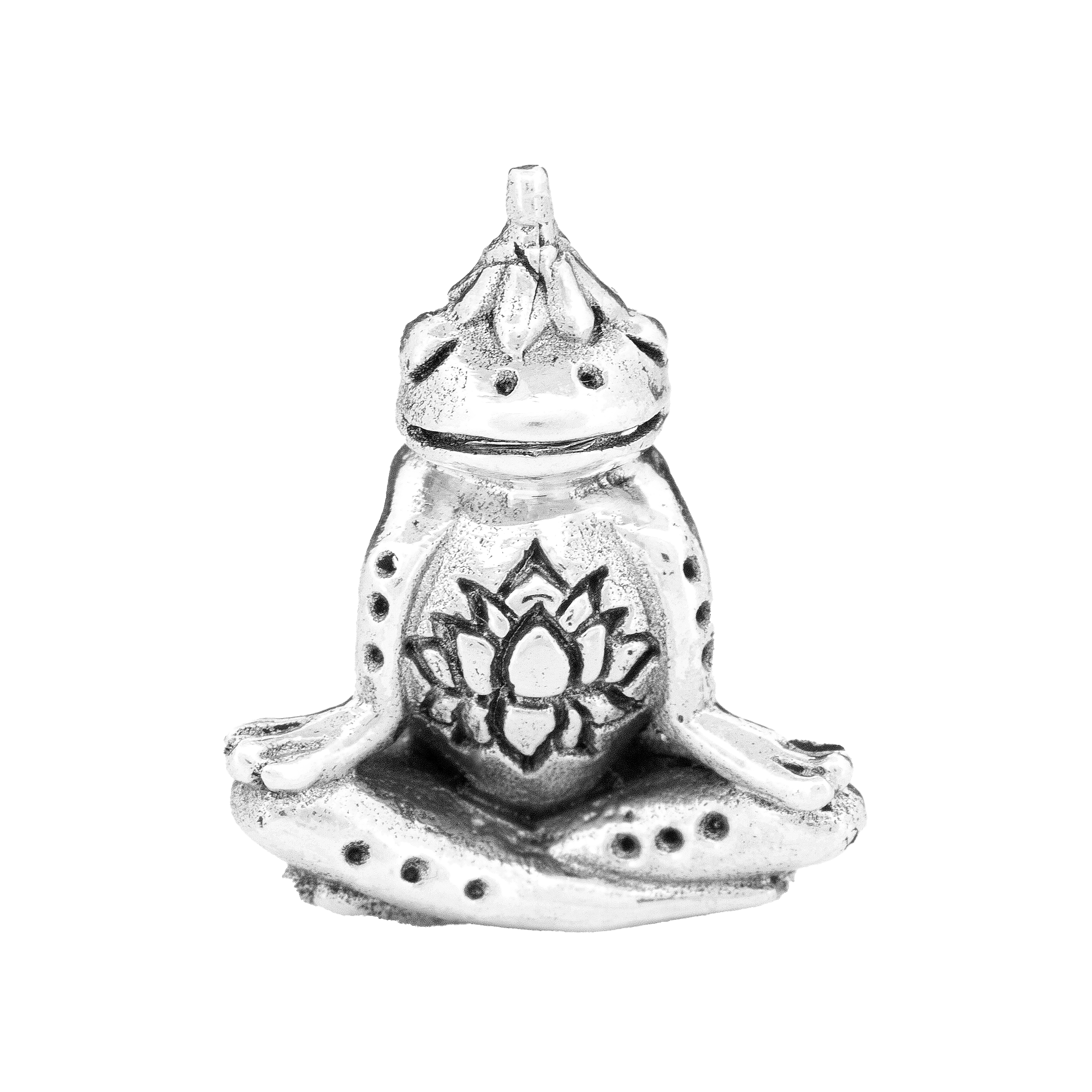 Black Raven Beads Meditation Frog silver sterling-silver Charm by The Alternative Bead. Your official Black Raven Beads Retailer from Germany