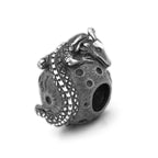 Black Raven Beads Dark Moon Dragon silver and gray sterling-silver Charm by The Alternative Bead. Your official Black Raven Beads Retailer from Germany
