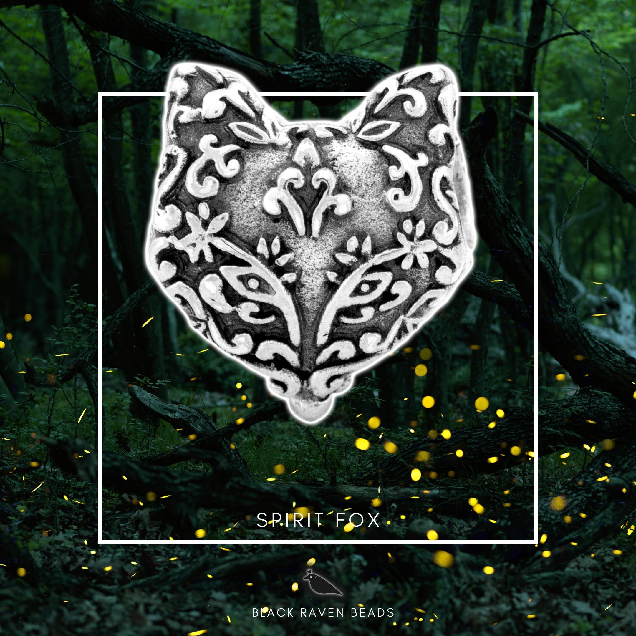 Black Raven Beads Spirit Fox silver sterling-silver Charm by The Alternative Bead. Your official Black Raven Beads Retailer from Germany