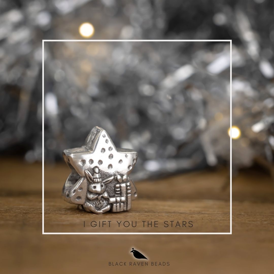 Black Raven Beads I Gift You The Stars silver sterling-silver Charm by The Alternative Bead. Your official Black Raven Beads Retailer from Germany