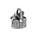 Black Raven Beads Picknick Basket Bunny silver sterling-silver Charm by The Alternative Bead. Your official Black Raven Beads Retailer from Germany