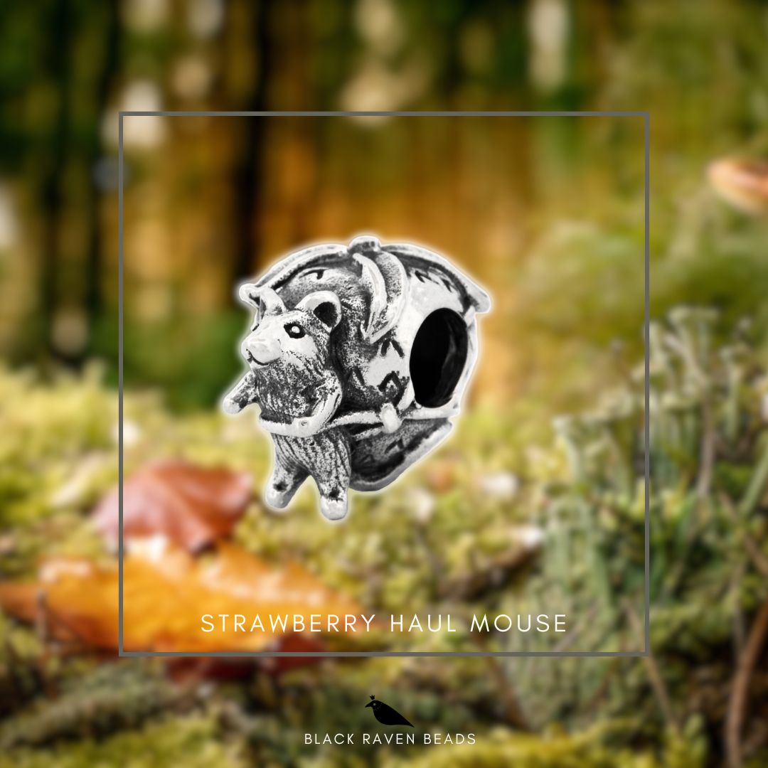 Black Raven Beads Strawberry Haul Mouse silver sterling-silver Bead by The Alternative Bead. Your official Black Raven Beads Retailer from Germany