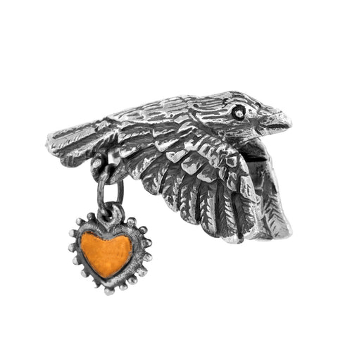 Black Raven Beads Raven Heart silver; gold sterling-silver; gold-plated Bead by The Alternative Bead. Your official Black Raven Beads Retailer from Germany