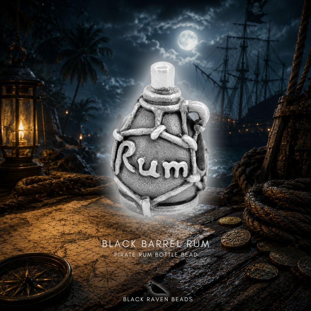 Black Raven Beads Black Barrel Rum silver sterling-silver Bead by The Alternative Bead. Your official Black Raven Beads Retailer from Germany
