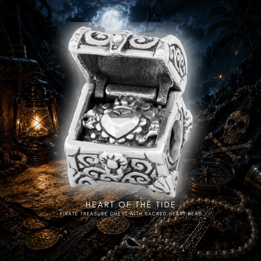 Black Raven Beads Heart of the Tide silver sterling-silver Bead by The Alternative Bead. Your official Black Raven Beads Retailer from Germany