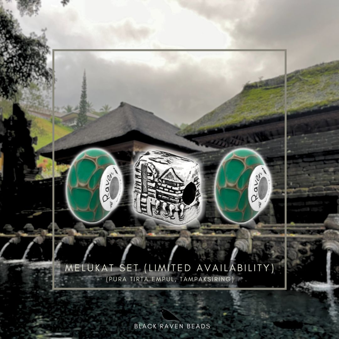 Black Raven Beads Melukat Set – Limited Availability silver and green sterling-silver and glass Collectors Set by The Alternative Bead. Your official Black Raven Beads Retailer from Germany