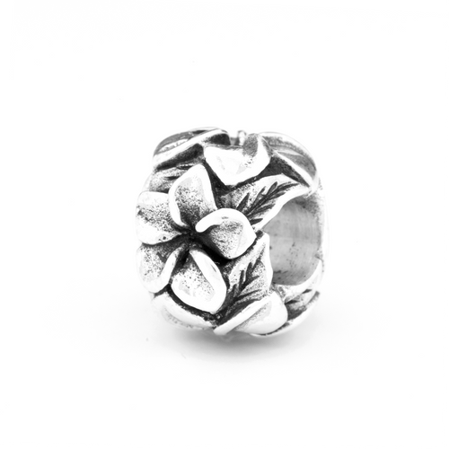 Black Raven Beads Frangipani Flowers silver sterling-silver Charm by The Alternative Bead. Your official Black Raven Beads Retailer from Germany