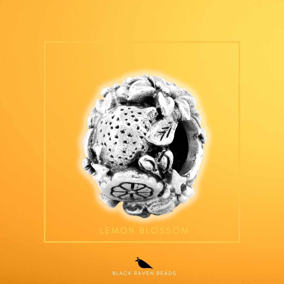 Black Raven Beads Lemon Blossom silver sterling-silver Charm by The Alternative Bead. Your official Black Raven Beads Retailer from Germany