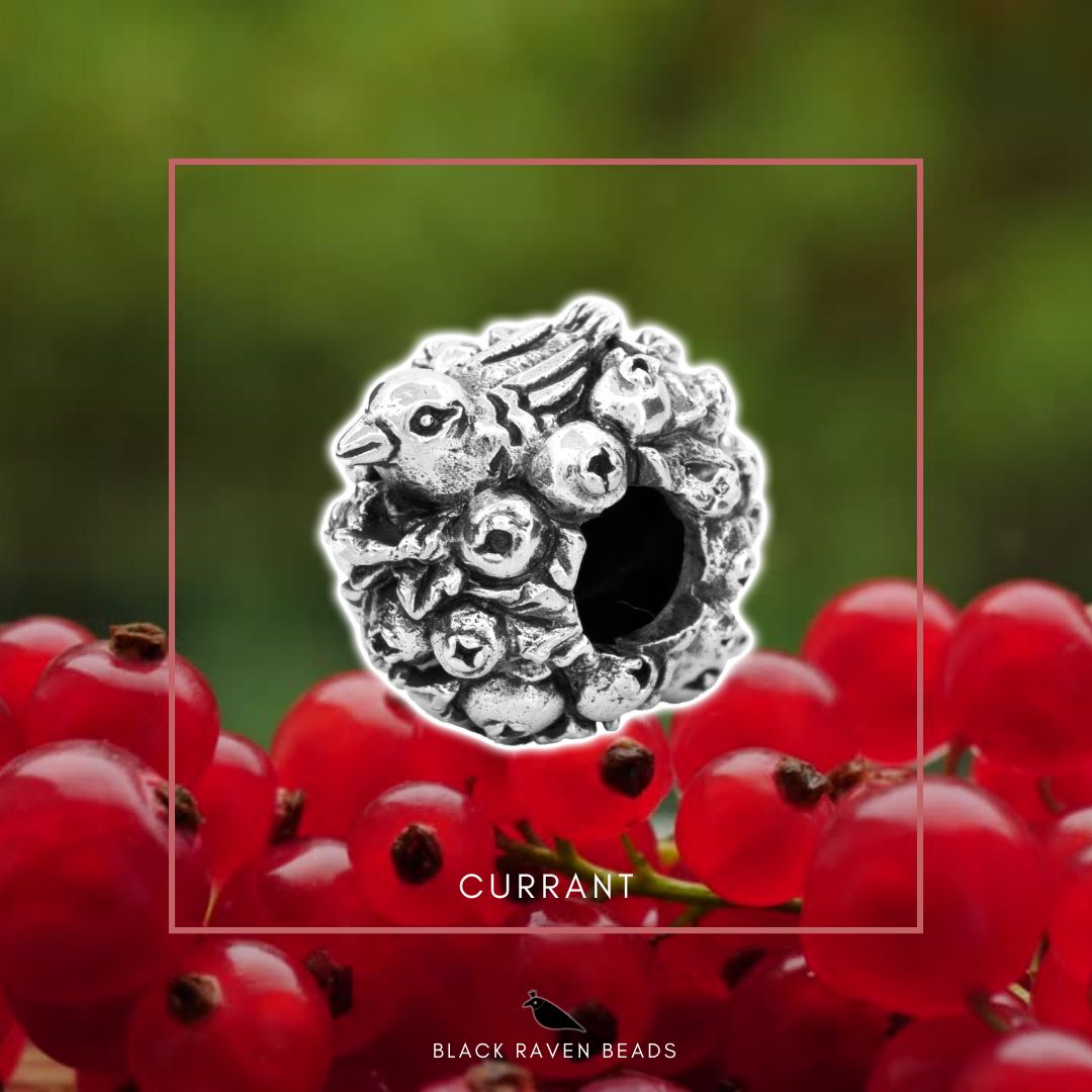 Black Raven Beads Currant silver sterling-silver Charm by The Alternative Bead. Your official Black Raven Beads Retailer from Germany