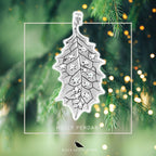 Black Raven Beads Holly Leaf Pendant silver sterling-silver Dangle by The Alternative Bead. Your official Black Raven Beads Retailer from Germany