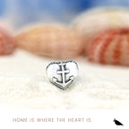 Black Raven Beads Heart Anchor silver sterling-silver Charm by The Alternative Bead. Your official Black Raven Beads Retailer from Germany