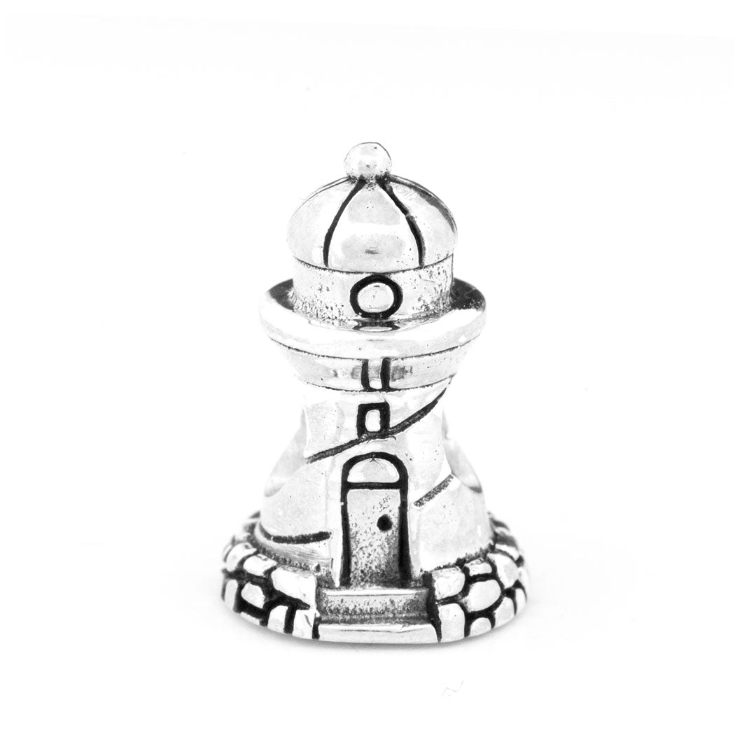 Black Raven Beads Beacon Lighthouse silver sterling-silver Charm by The Alternative Bead. Your official Black Raven Beads Retailer from Germany