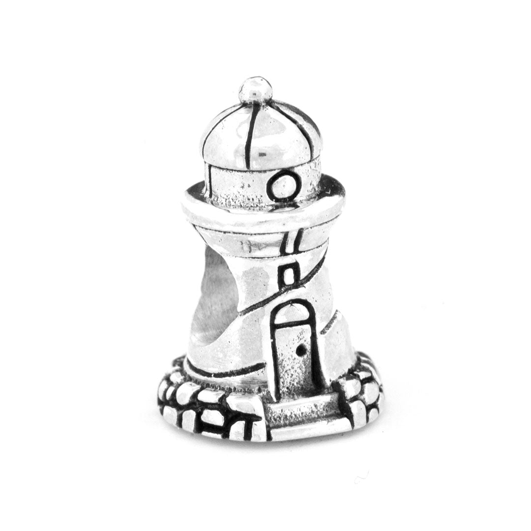Black Raven Beads Beacon Lighthouse silver sterling-silver Charm by The Alternative Bead. Your official Black Raven Beads Retailer from Germany