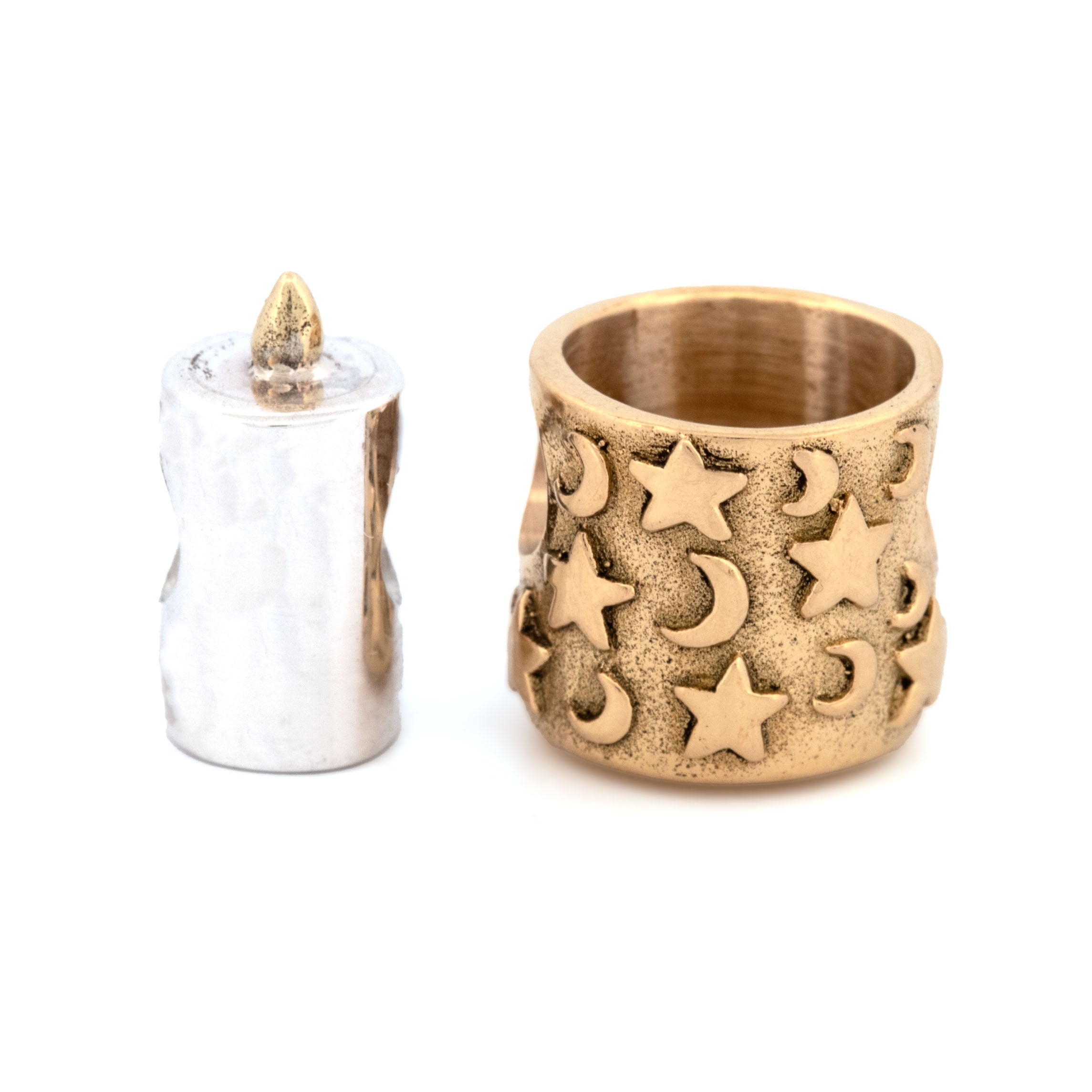 Black Raven Beads Be the Light silver and bronze sterling-silver and brass Charm by The Alternative Bead. Your official Black Raven Beads Retailer from Germany