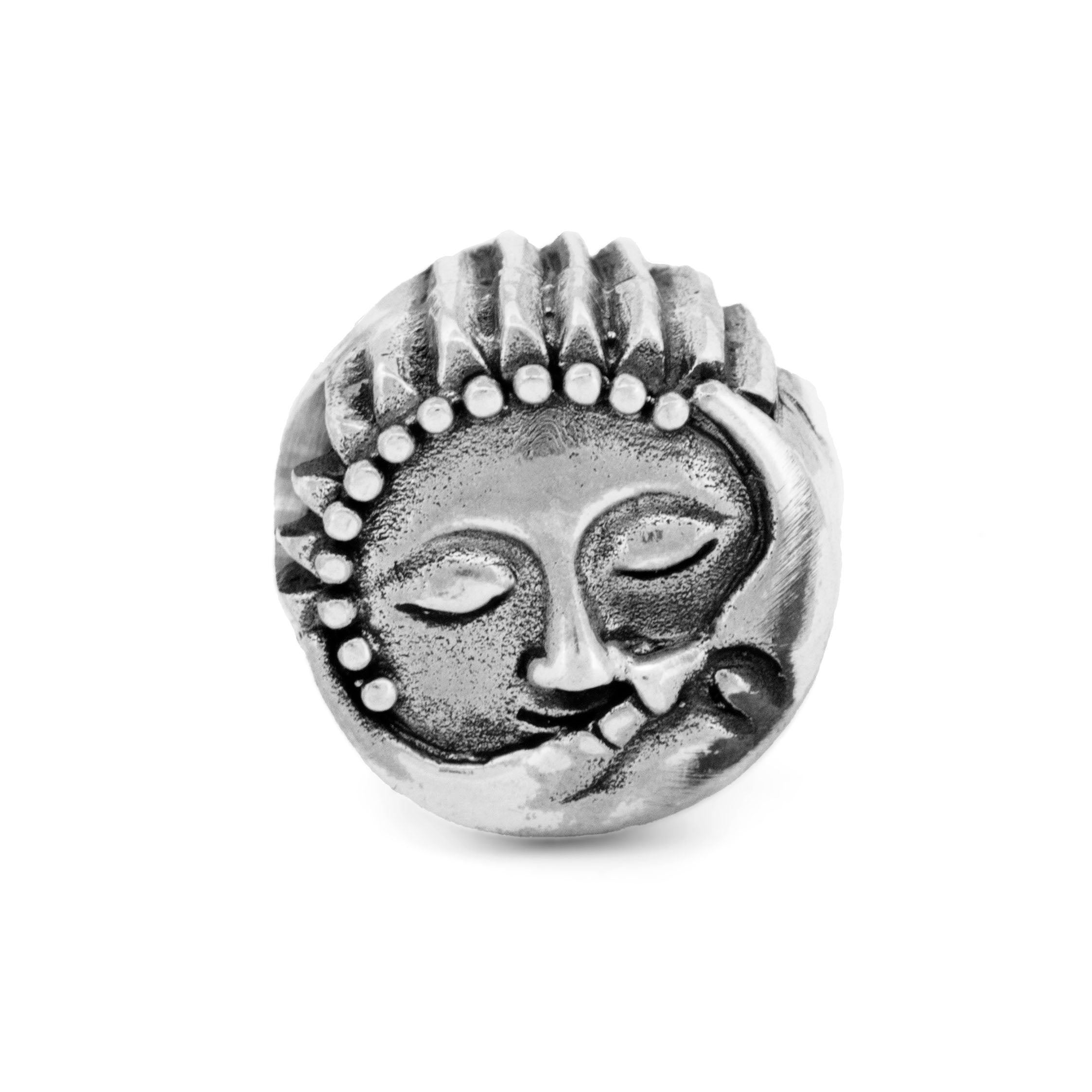 Black Raven Beads Sun and Moon Kisses silver sterling-silver Charm by The Alternative Bead. Your official Black Raven Beads Retailer from Germany