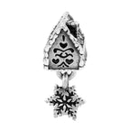 Black Raven Beads Gingerbread House silver sterling-silver Dangle by The Alternative Bead. Your official Black Raven Beads Retailer from Germany
