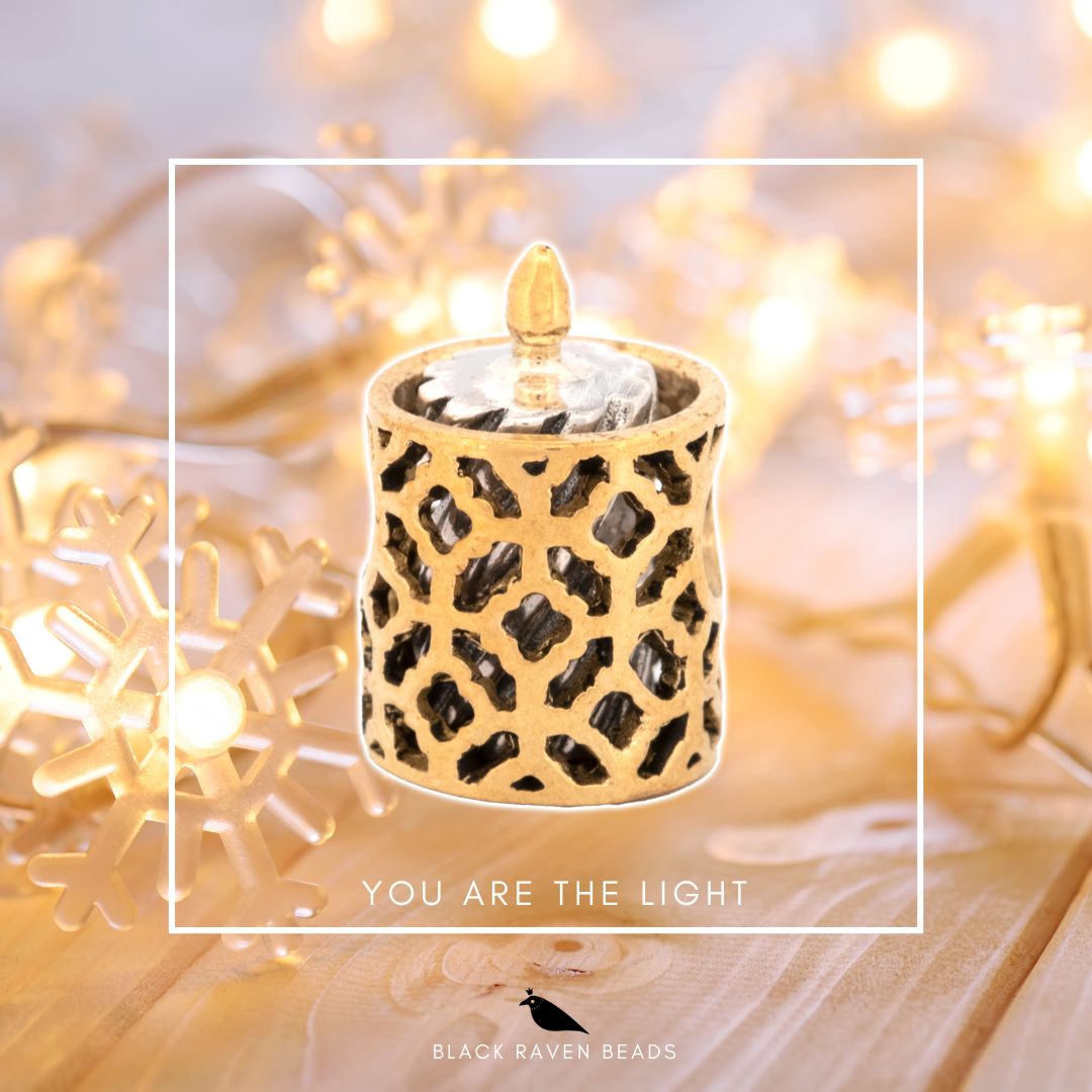 Black Raven Beads You Are The Light silver and bronze Charm by The Alternative Bead. Your official Black Raven Beads Retailer from Germany