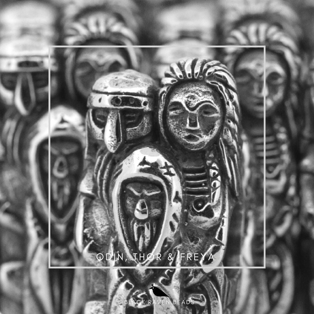 Black Raven Beads Odin, Thor & Freya silver sterling-silver Charm by The Alternative Bead. Your official Black Raven Beads Retailer from Germany