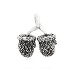 Black Raven Beads Winter Gloves silver sterling-silver Charm by The Alternative Bead. Your official Black Raven Beads Retailer from Germany
