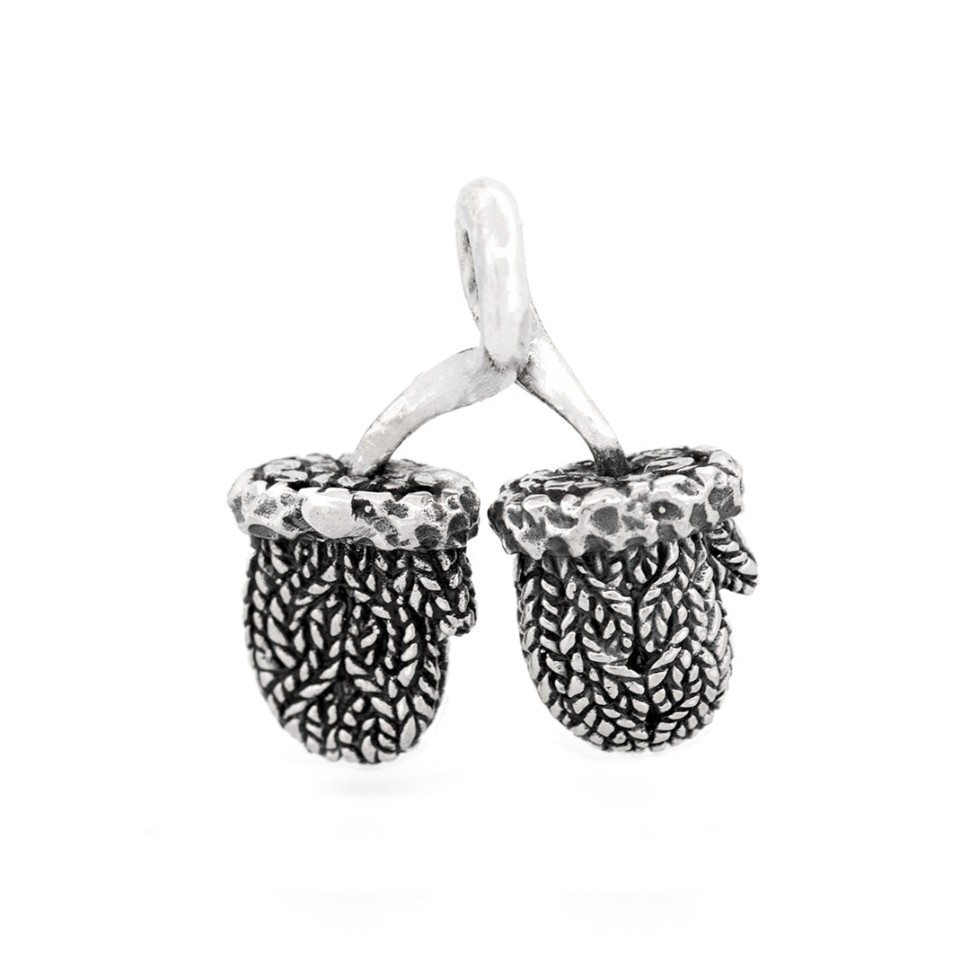 Black Raven Beads Winter Gloves silver sterling-silver Charm by The Alternative Bead. Your official Black Raven Beads Retailer from Germany