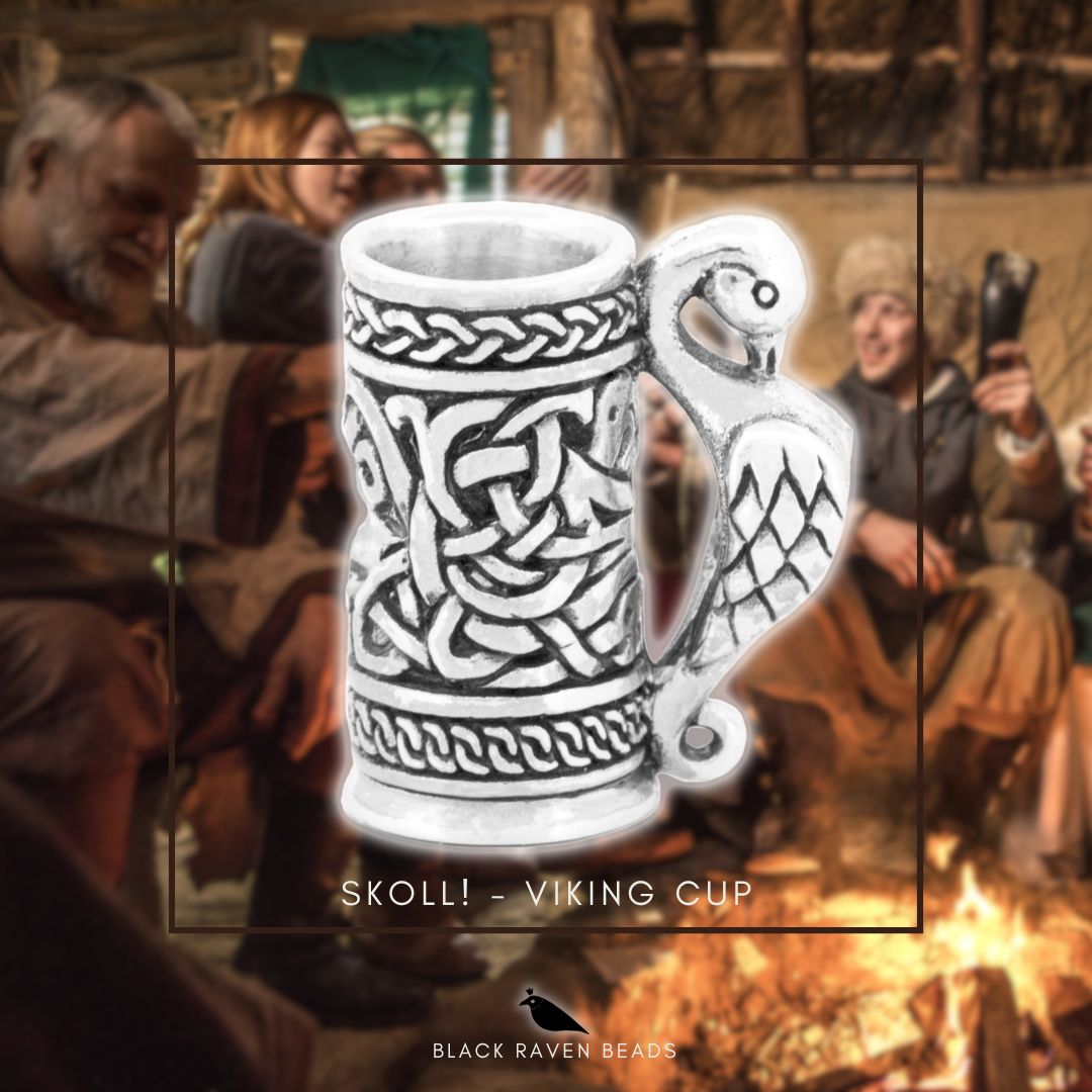 Black Raven Beads Skoll! - Viking Cup silver sterling-silver Charm by The Alternative Bead. Your official Black Raven Beads Retailer from Germany