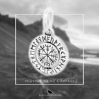 Black Raven Beads Vegviser - Viking Compass silver sterling-silver Dangle by The Alternative Bead. Your official Black Raven Beads Retailer from Germany
