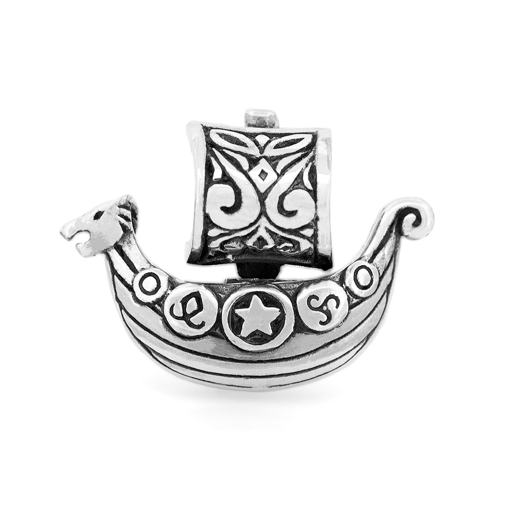 Black Raven Beads Drakkar - Viking Longboat silver sterling-silver Dangle by The Alternative Bead. Your official Black Raven Beads Retailer from Germany
