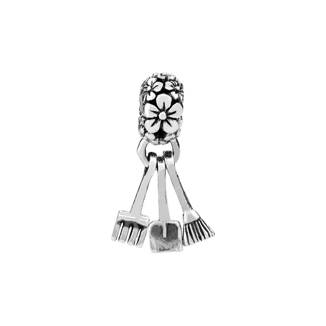 Black Raven Beads Garden Tools silver sterling-silver Dangle by The Alternative Bead. Your official Black Raven Beads Retailer from Germany