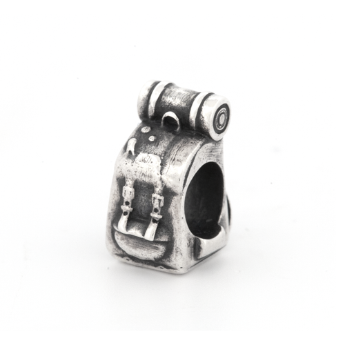 Black Raven Beads Small Journey Backpack silver sterling-silver Charm by The Alternative Bead. Your official Black Raven Beads Retailer from Germany