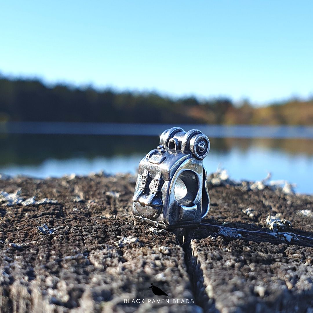 Black Raven Beads Big Journey Backpack silver sterling-silver Charm by The Alternative Bead. Your official Black Raven Beads Retailer from Germany