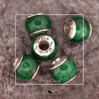 Black Raven Beads Green Jade green natural-stone Charm by The Alternative Bead. Your official Black Raven Beads Retailer from Germany