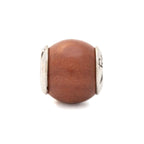 Black Raven Beads Sawo Fruit Wood silver and brown sterling-silver and wood Charm by The Alternative Bead. Your official Black Raven Beads Retailer from Germany