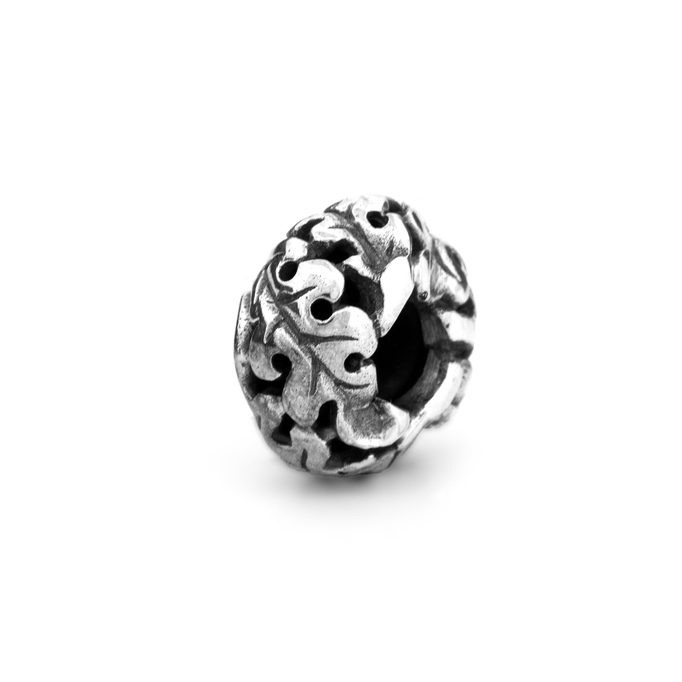Black Raven Beads Oak Leaf Stopper silver sterling-silver Stopper by The Alternative Bead. Your official Black Raven Beads Retailer from Germany