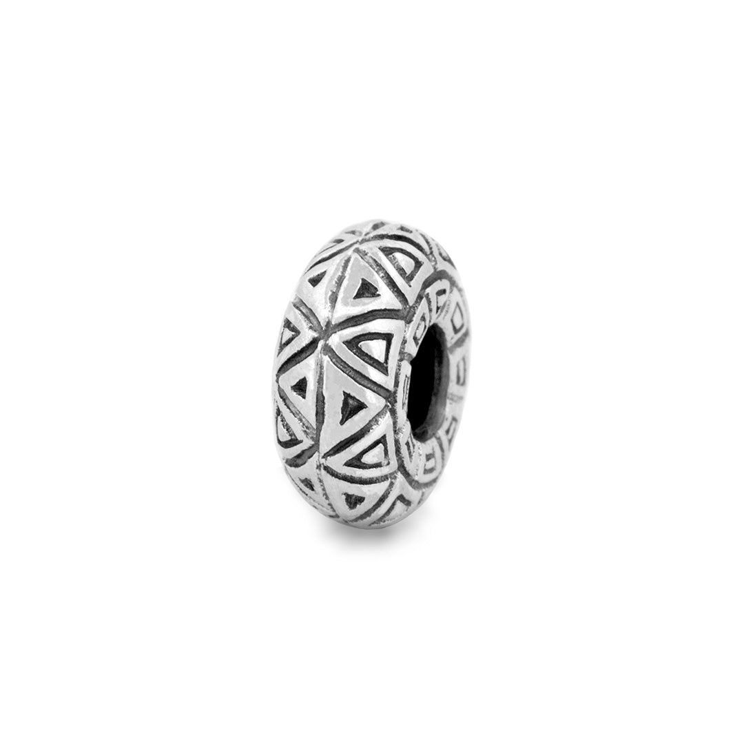 Black Raven Beads Maya Sacred Pattern Stopper silver sterling-silver Stopper by The Alternative Bead. Your official Black Raven Beads Retailer from Germany
