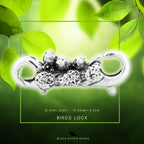 Black Raven Beads Bird Lock silver sterling-silver Lock by The Alternative Bead. Your official Black Raven Beads Retailer from Germany