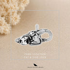 Black Raven Beads Paws Together Cat & Dog Lock silver sterling-silver Lock by The Alternative Bead. Your official Black Raven Beads Retailer from Germany