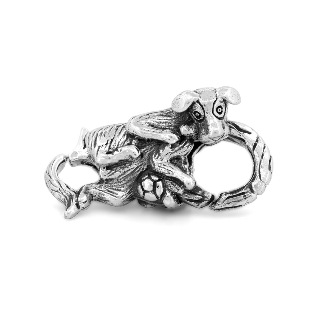 Black Raven Beads Fetch and Play - Dog Branch Lock silver sterling-silver Lock by The Alternative Bead. Your official Black Raven Beads Retailer from Germany