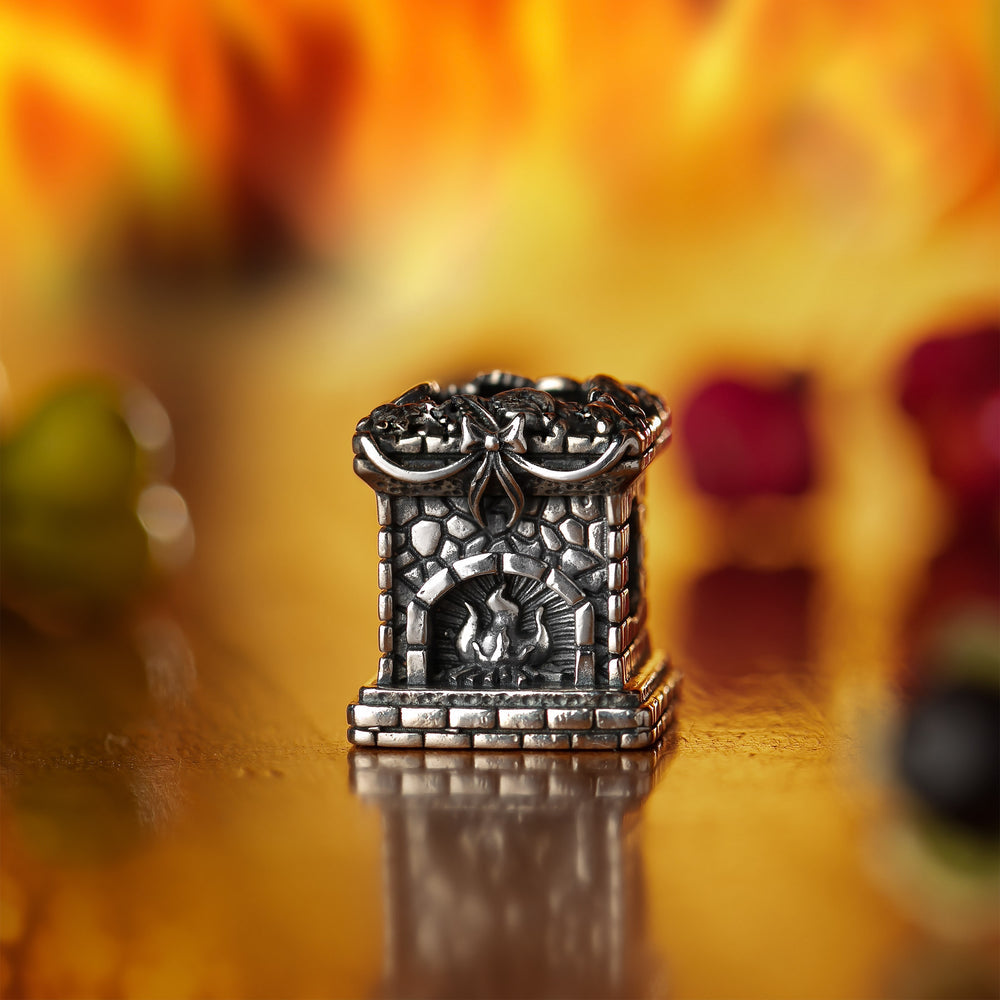 Elfbeads Cozy Fireplace silver sterling-silver Bead by The Alternative Bead. Your official Elfbeads Retailer from Germany