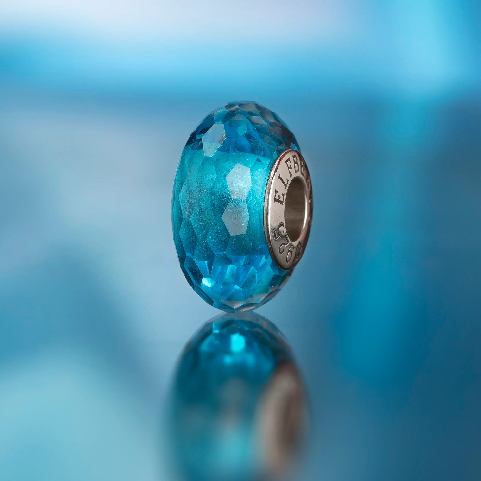 Elfbeads Ocean Blue Fractal blue glass Bead by The Alternative Bead. Your official Elfbeads Retailer from Germany
