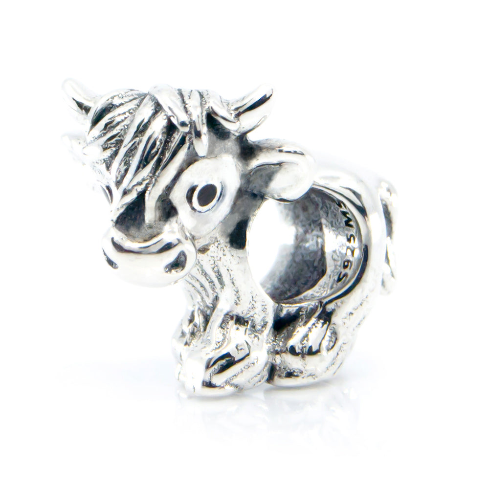 The Alternative Bead: Aurora Charm - Scotch the Cow Charm Sterling Silver Charm Picture 2