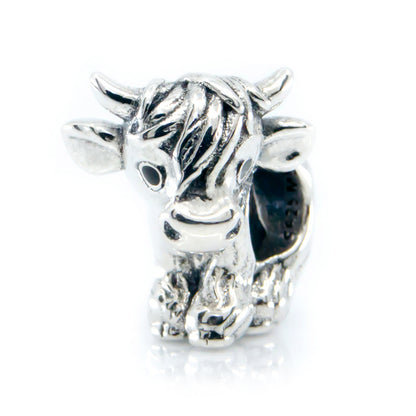 The Alternative Bead: Aurora Charm - Scotch the Cow Charm Sterling Silver Charm Picture 1