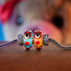 Elfbeads Honey Bear Hug yellow; pink glass Bead by The Alternative Bead. Your official Elfbeads Retailer from Germany